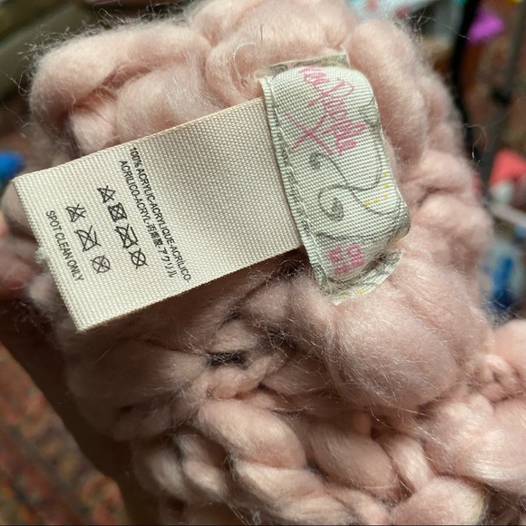 Free People | Accessories | Free People Blush Pink Chunky  Free People blush dreamland chunky knit light pink scarf